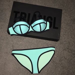blue Triangl bikini